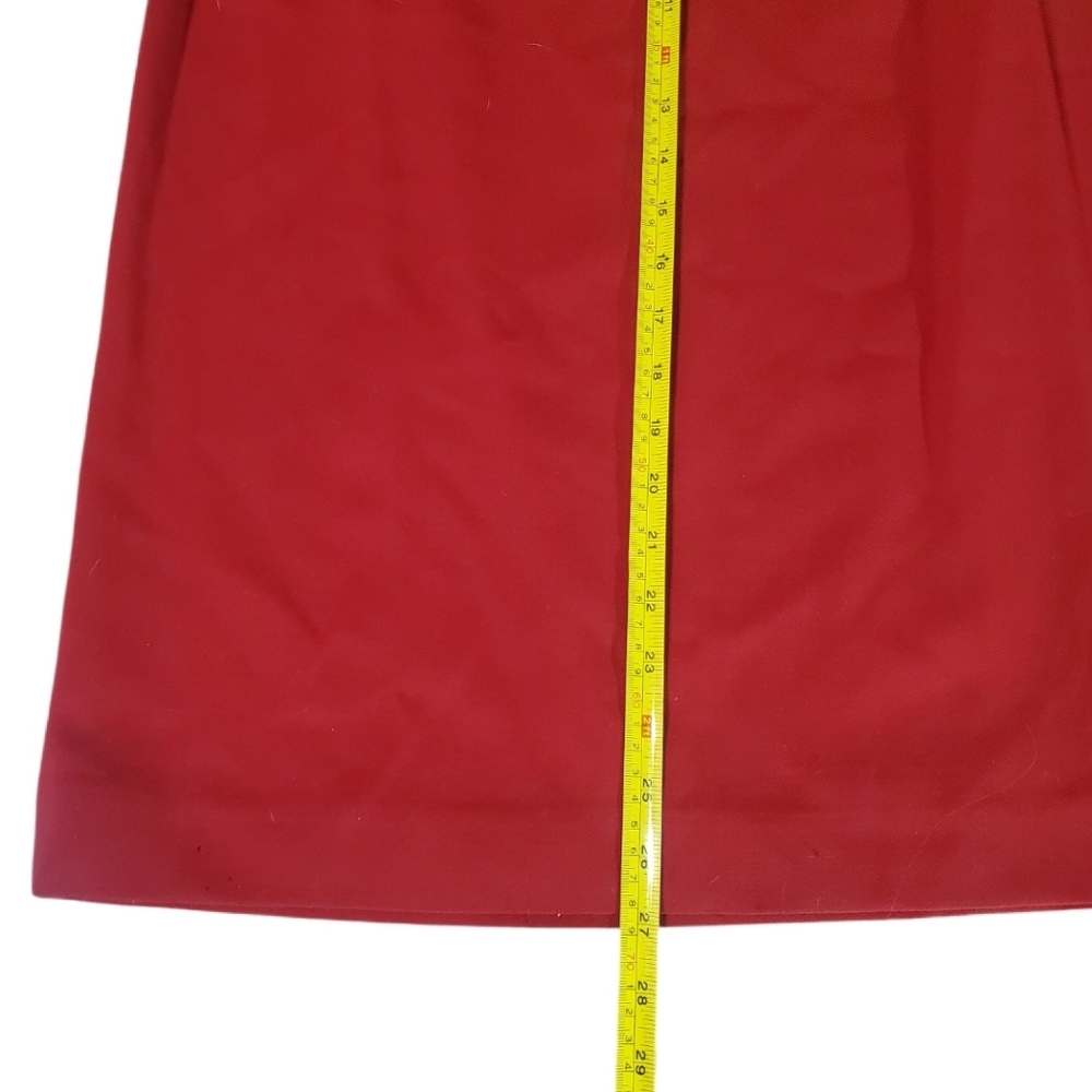 Pendleton Women's Cherry Red 100% Wool A-line Skirt Size 12 - Picture 4 of 6